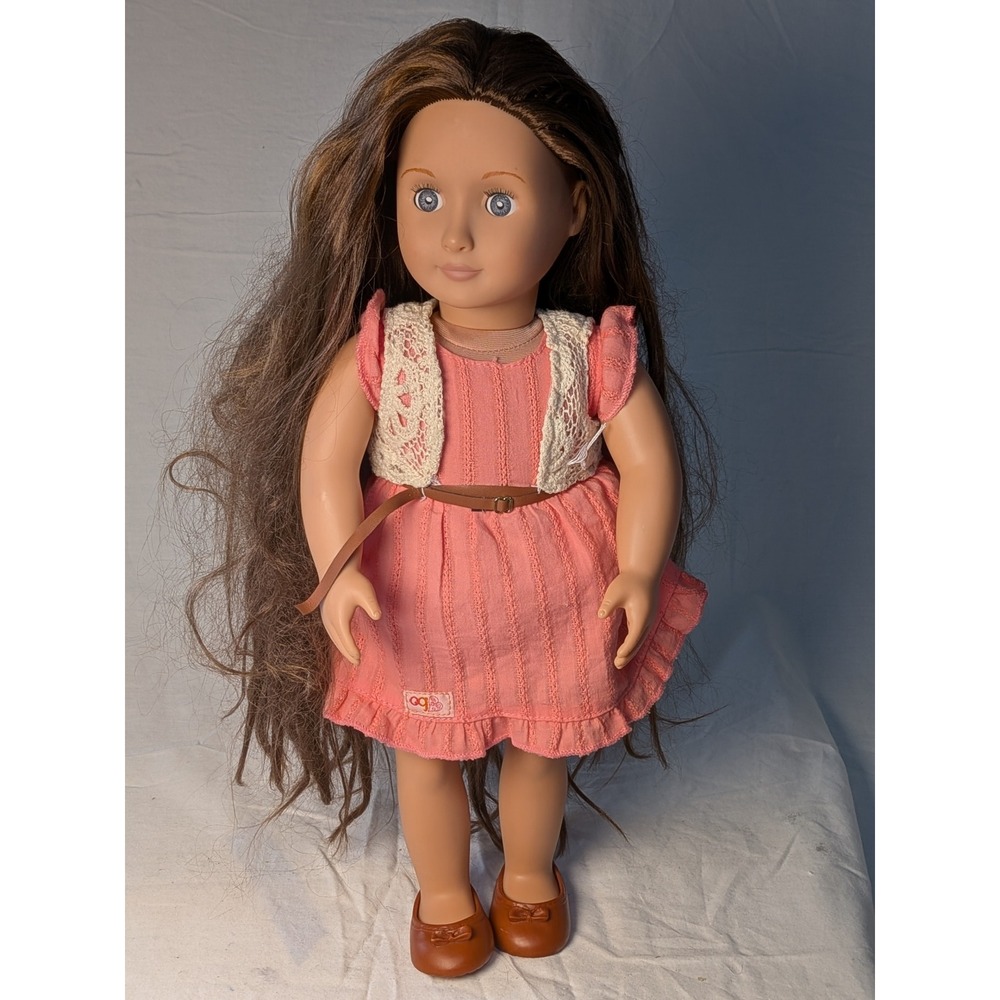 Our Generation 18in Doll Battat Brunette Blue Eyes Hair Release Does NOT work
